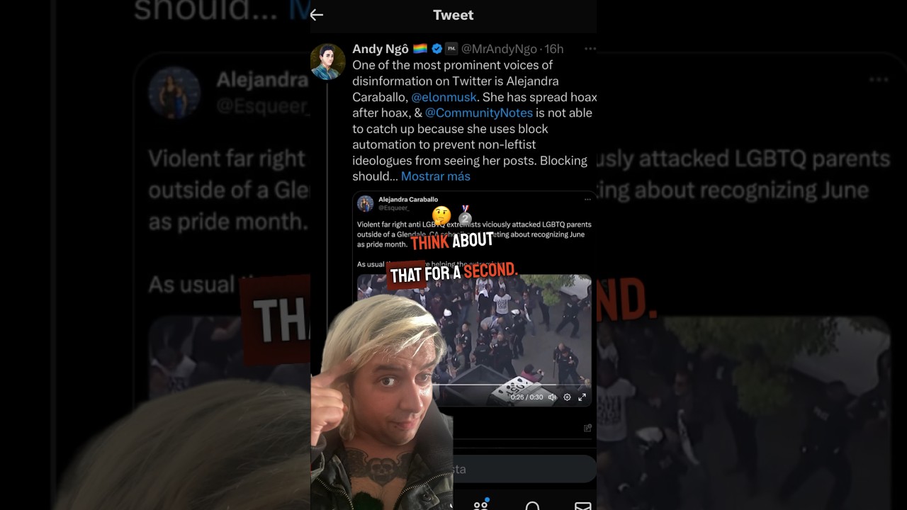 Andy Ngo’s greatest Twitter mistake… #twitter #politics #foodforthought