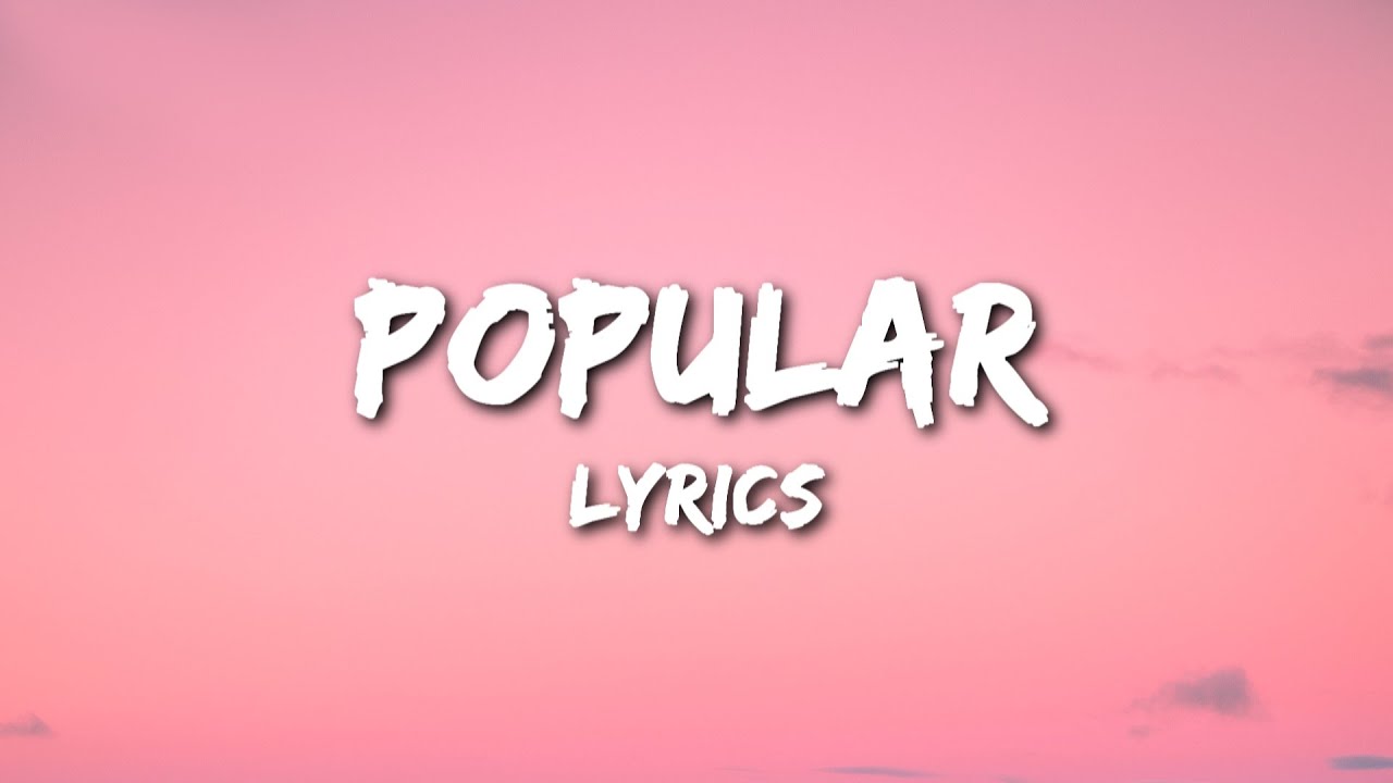 Popular (Wicked) Lyrics