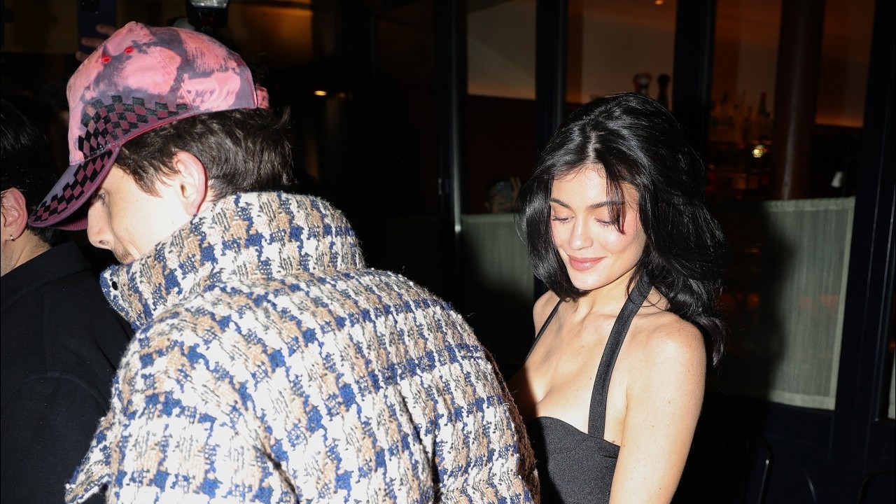 Kylie Jenner and Timothée Chalamet in Rare Public Outing at Aux Prés Restaurant in Paris