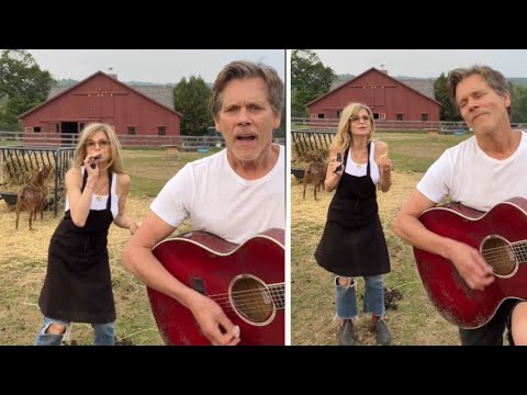 Kevin Bacon and Kyra Sedgwick Celebrate 4th of July With Barnyard Cover of ‘Saturday in The Park’