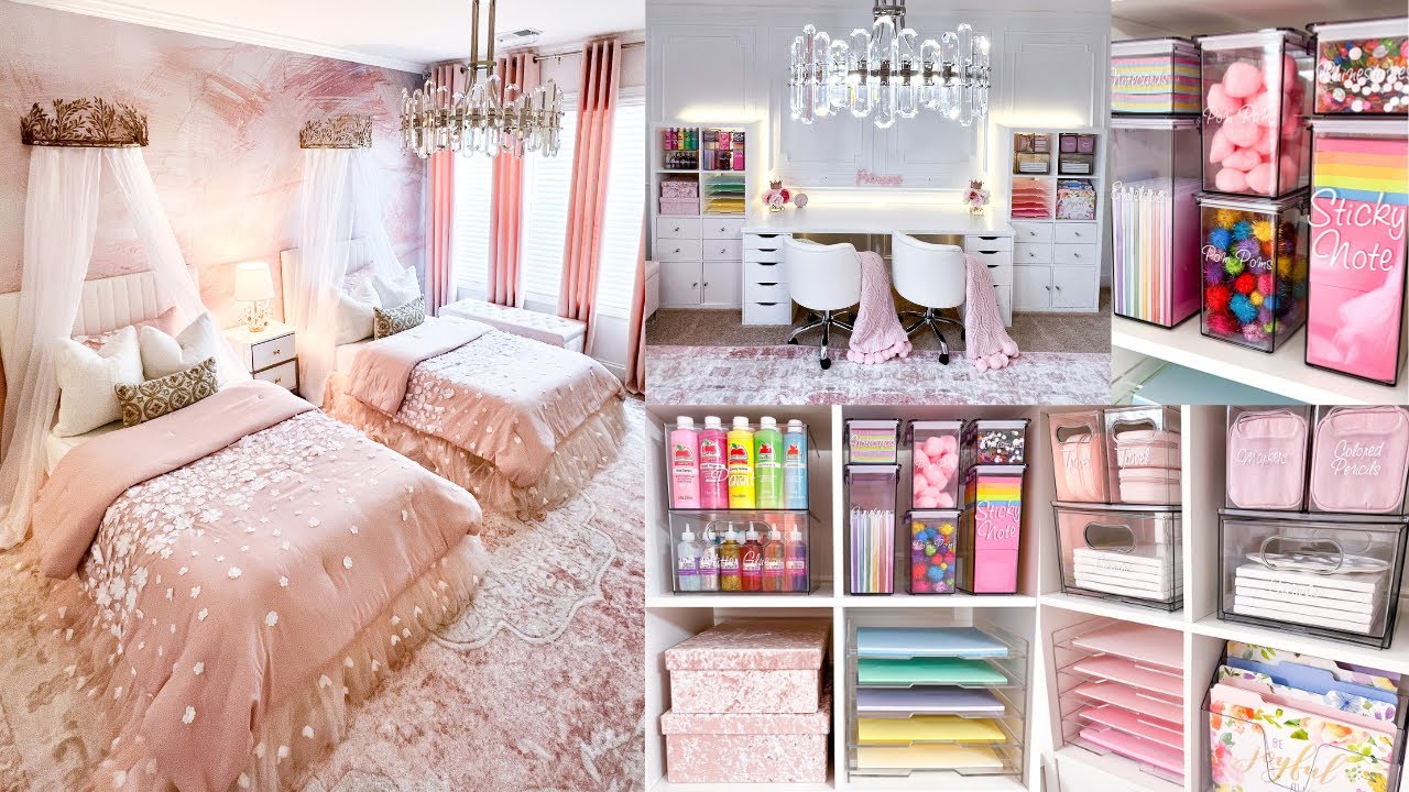 EXTREME GIRLS BEDROOM MAKEOVER | ULTIMATE Organizing + DIY Decorating Ideas on A BUDGET