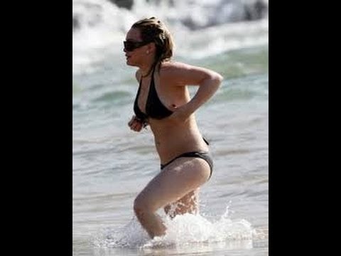 Hilary Duff nude at beach
