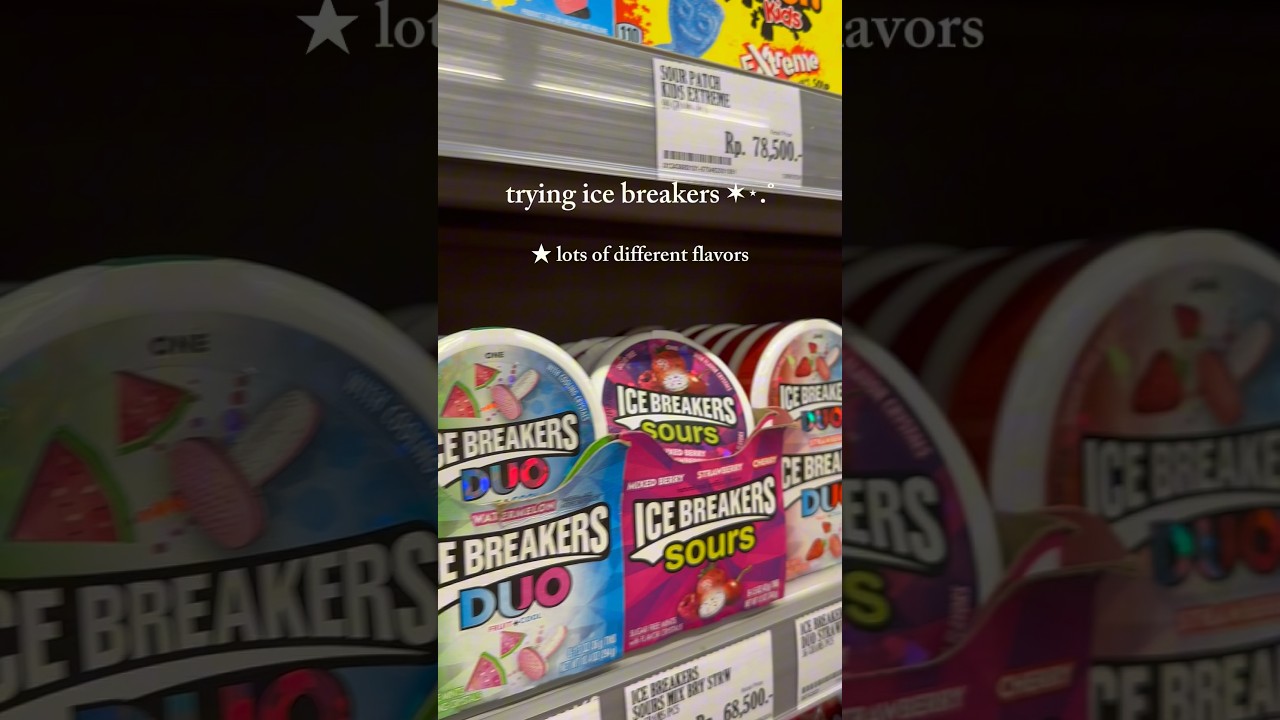 trying ice breakers cool mint ᯓ★ #food #icebreakers #icebreaker #mint #snack #candy #icebreakercandy