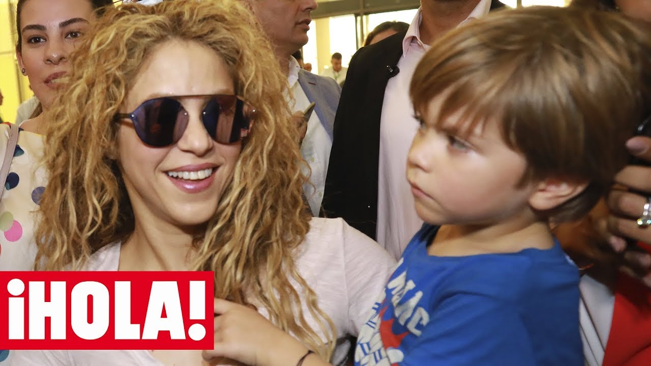 Sasha, hijo de SHAKIRA y PIQUÉ, llega al Líbano saludando en árabe