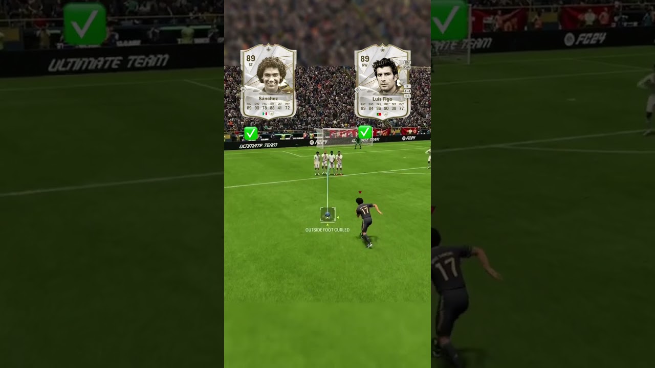 Hugo Sanchez vs Luis Figo free kick battle#football ##fc24