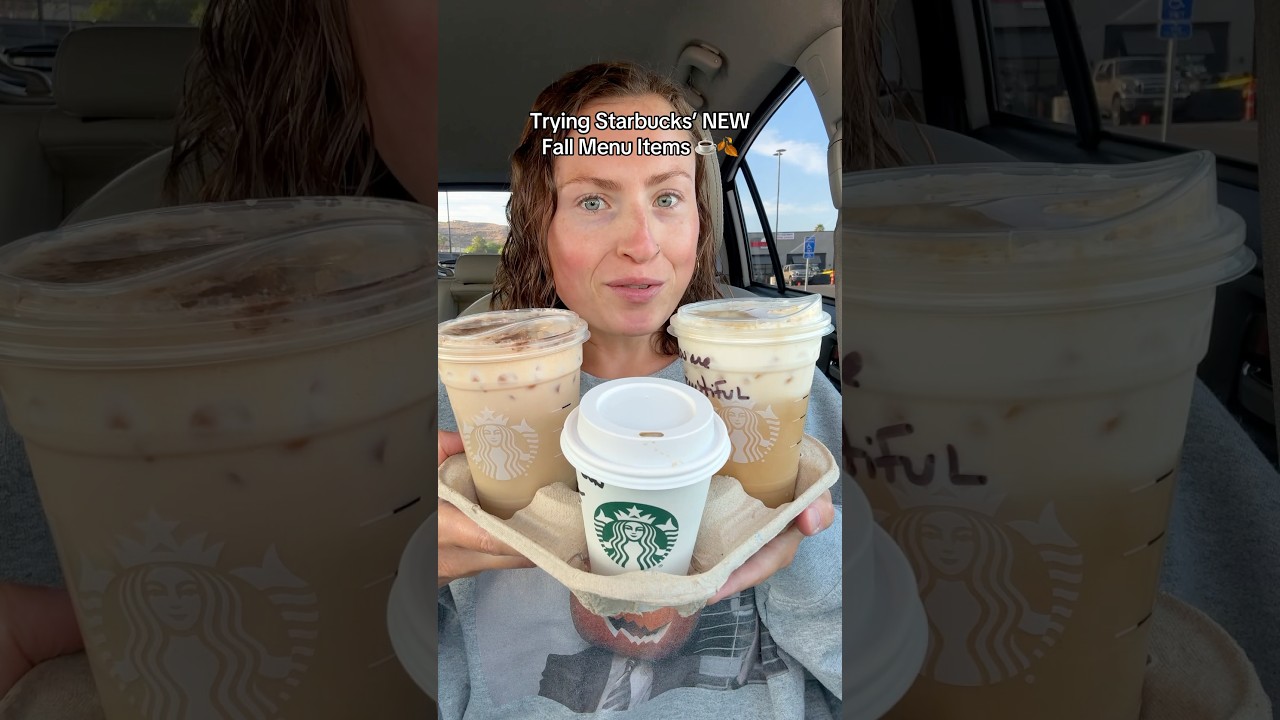 starbucks is already back at it again for fall…🎃☕️ #starbucks #newfood #pumpkinspice #coffee