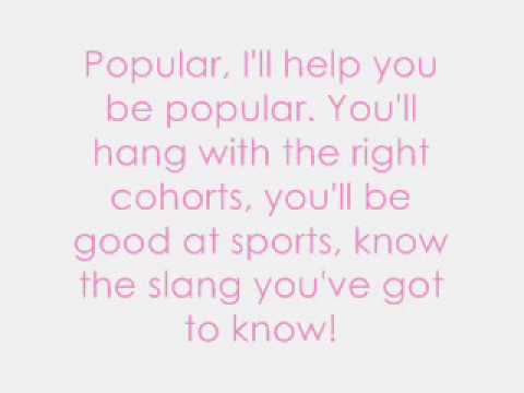 Wicked - Popular (with lyrics)