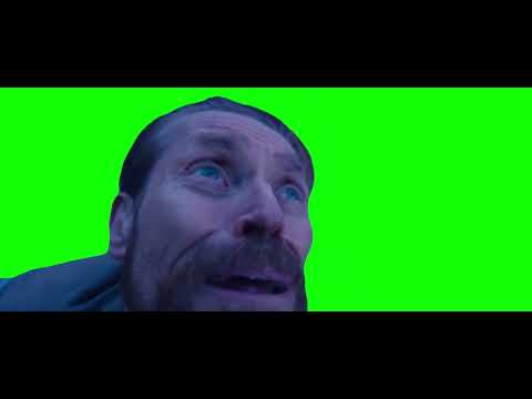 Willem Dafoe Looking Up Meme - Green Screen