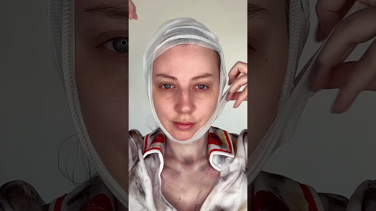 Spooky season🖤 Silent Hill Nurse #makeuptutorial #silenthill #halloweenwithshorts  #halloweenmakeup