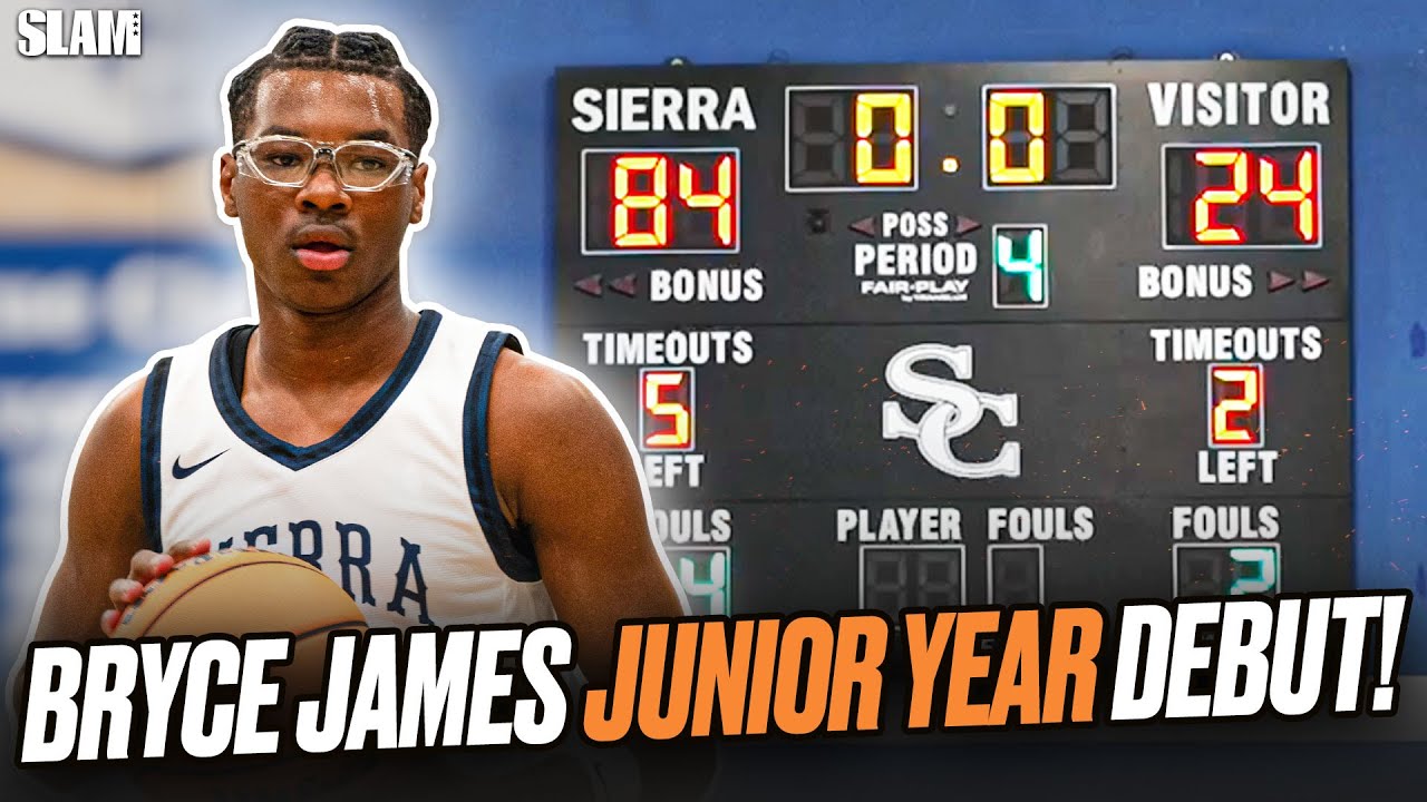 Bryce James Makes Junior Year Debut with Sierra Canyon 🚨👀 60 POINT WIN 😳🔥