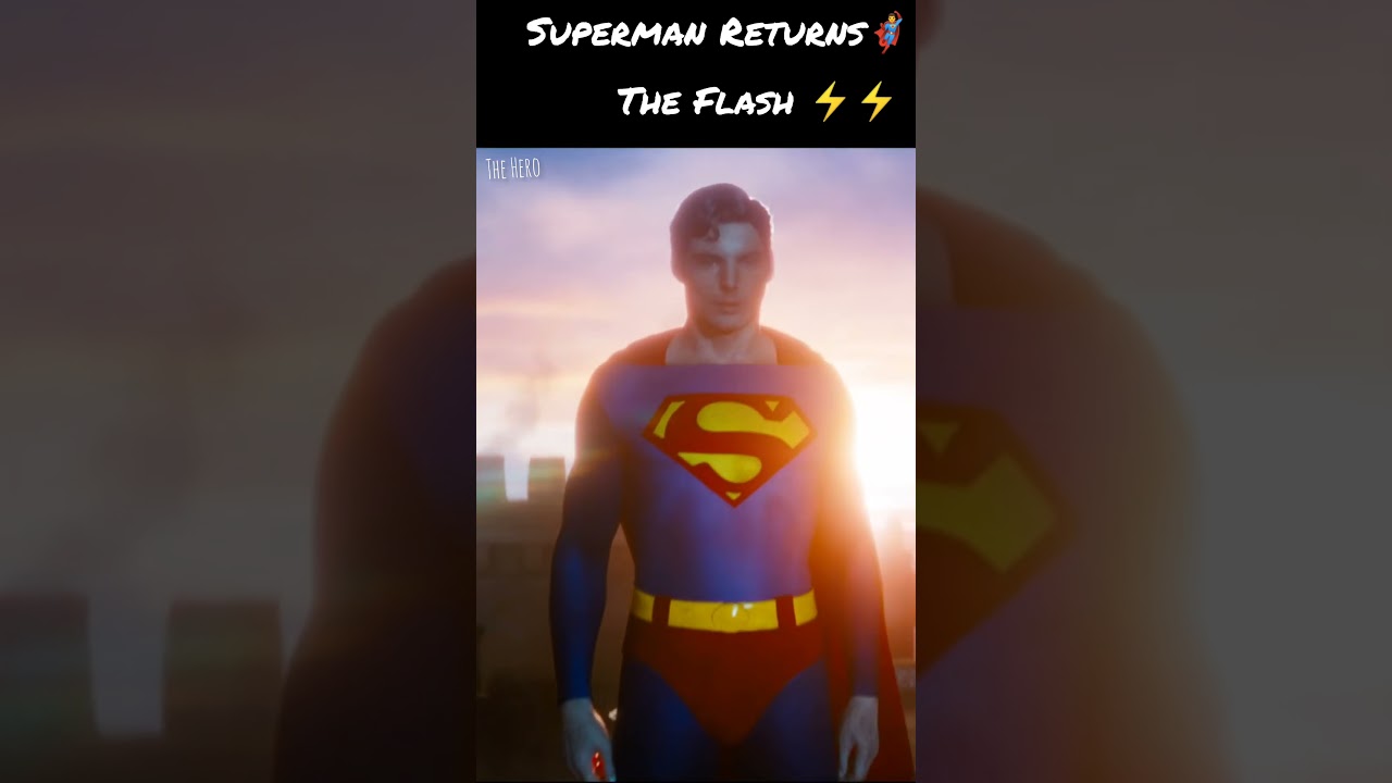 Superman Returns | The Flash |War Action | Superman vs Flash |DC Comics Books |#whatsapp #short 🦸♂️
