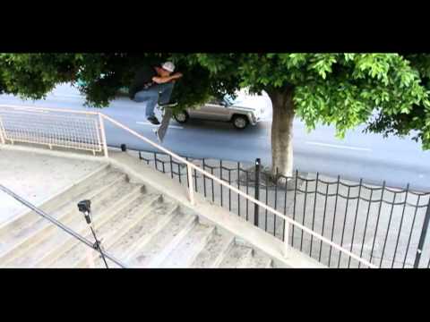 Ryan Decenzo - Frontside Flip over Hollywood High 16's Fence!
