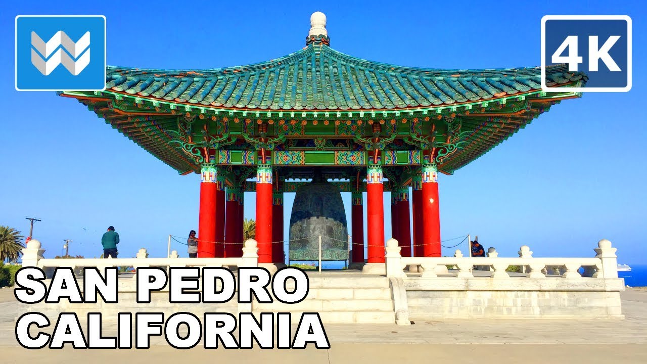 Walking from Korean Friendship Bell to Point Fermin Park in San Pedro, California 🎧 【4K】