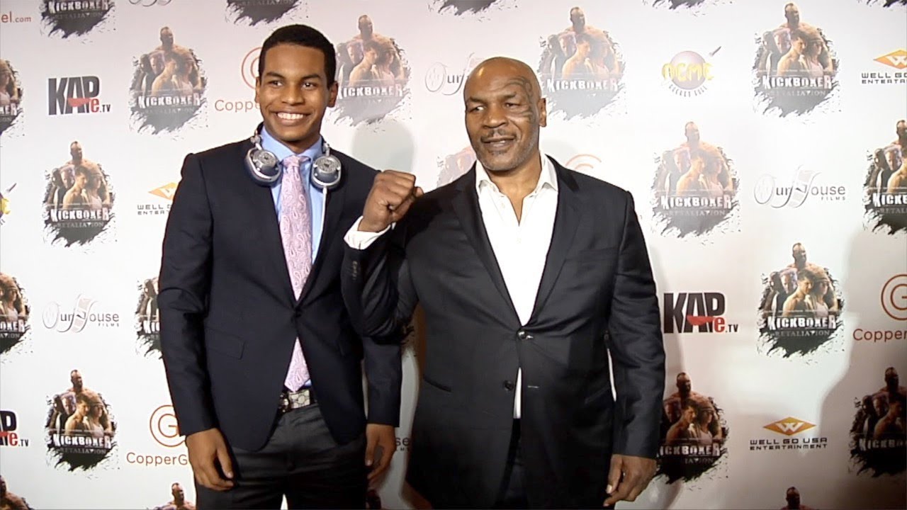 Mike Tyson and Miguel Leon Tyson "Kickboxer: Retaliation" Los Angeles Premiere Red Carpet