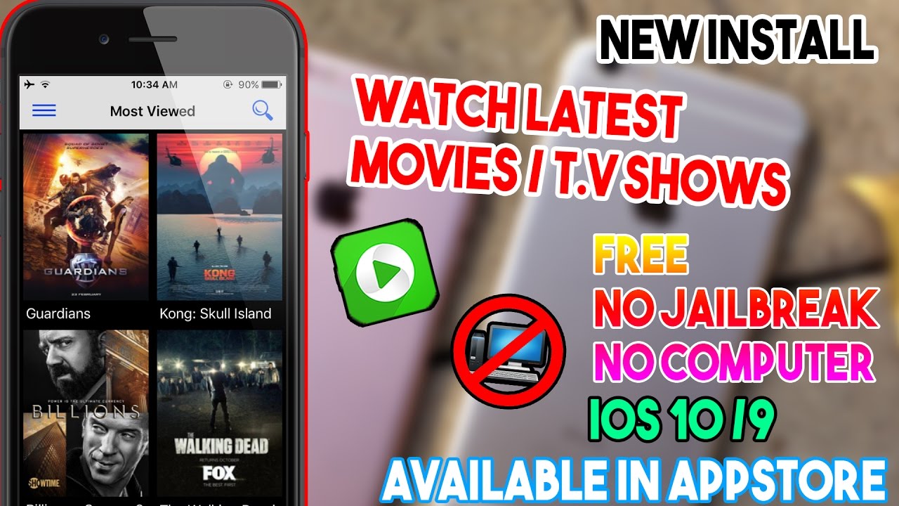 New Install 123 Movies/ Watch Movies & T.V Shows Free (NO JAILBREAK/COMP) iOS 10/9 iPhone/iPod/iPad