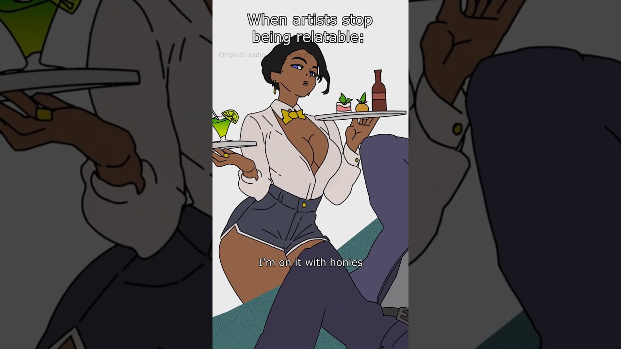 When artists stop being relatable #shorts #funny #animations #art #rapper