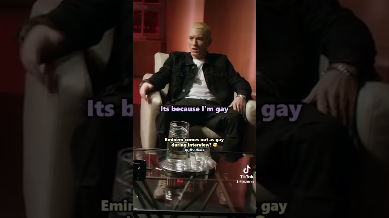 Eminem comes out during interview?