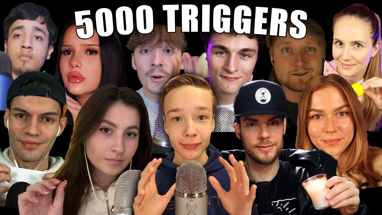 ASMR 5,000 TRIGGERS WITH FRIENDS | Epic 500k Special Collab