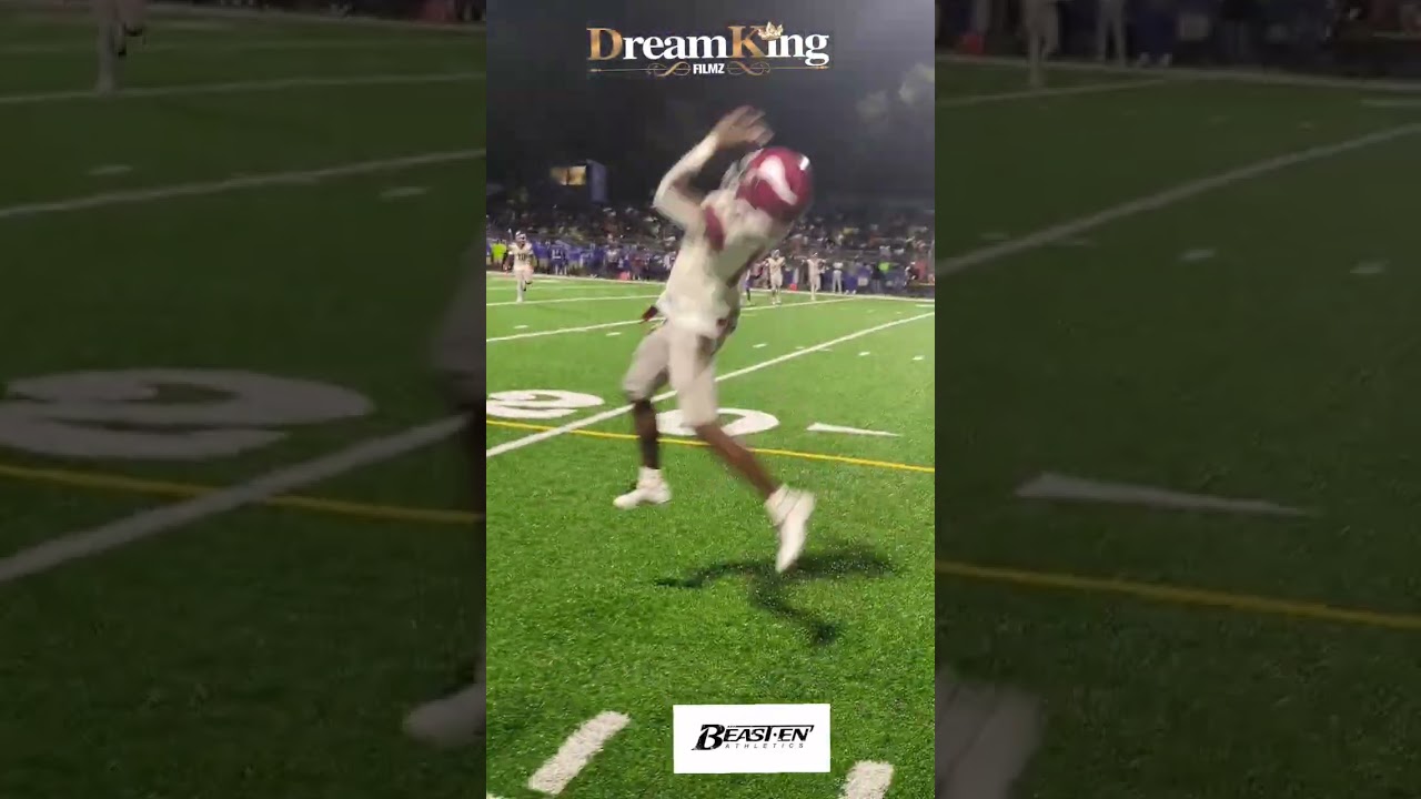 #interception Shareef Jackson makes toe tap pick vs Riverside #florida #hsfootball #Duval