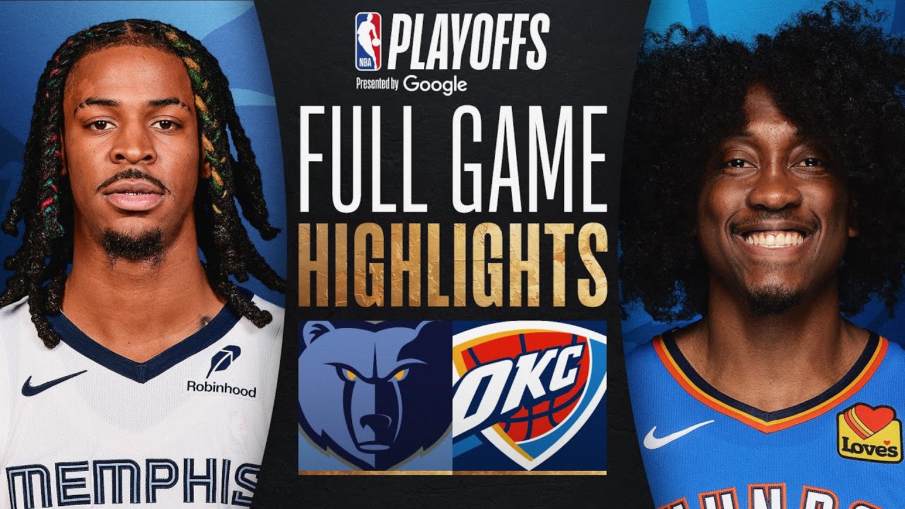 #8 GRIZZLIES at #1 THUNDER | FULL GAME 1 HIGHLIGHTS | April 20, 2025