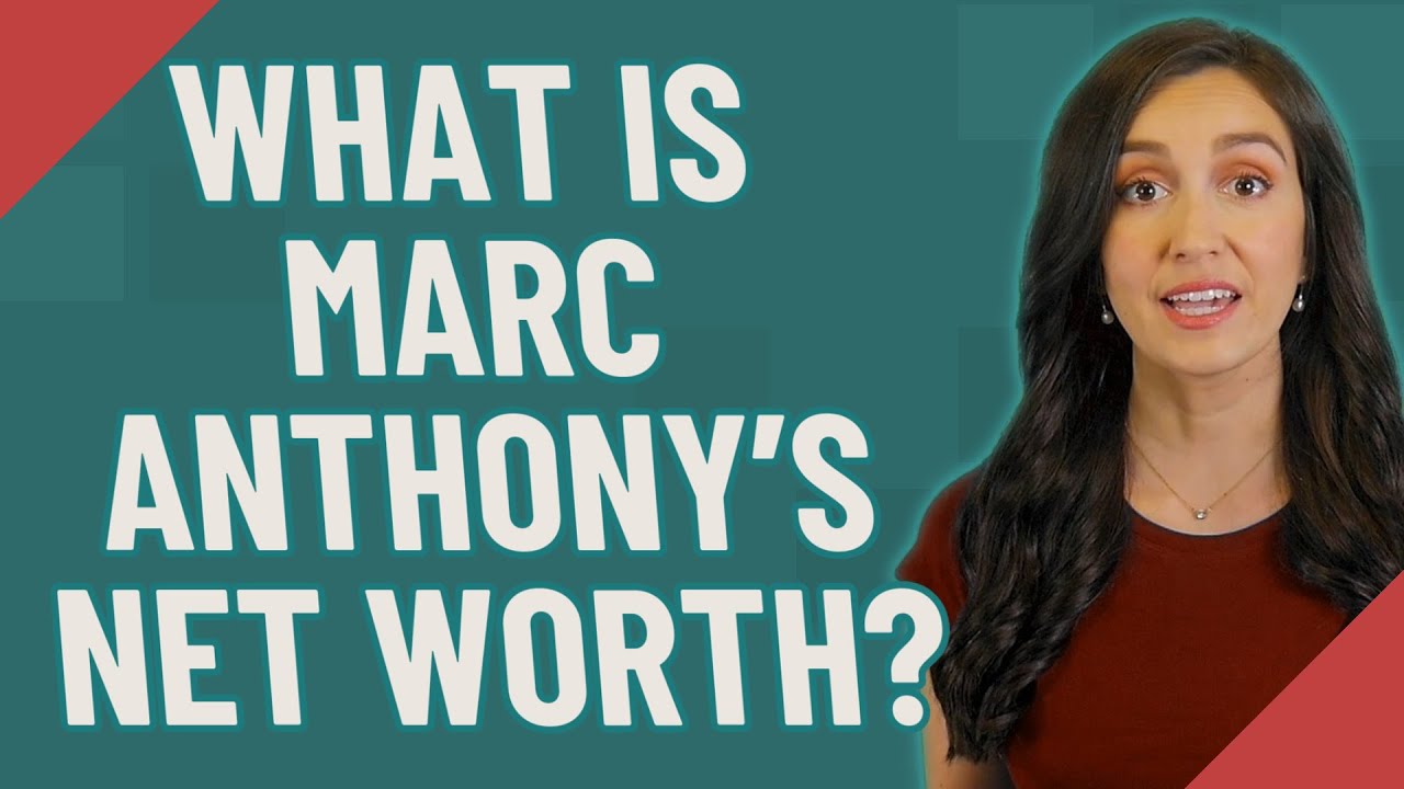 What is Marc Anthony's net worth?