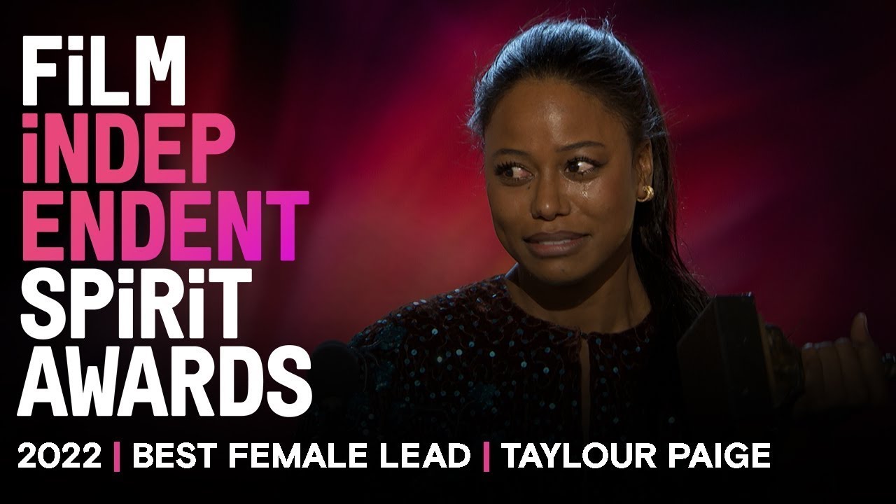 TAYLOUR PAIGE wins BEST FEMALE LEAD at the 2022 Spirit Awards