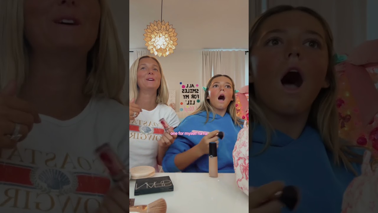 Definitely judging her 😂💕🫶🏼 #preppy #mom #daughter #hair #makeup #grwm #ootd #funny #funnyviral