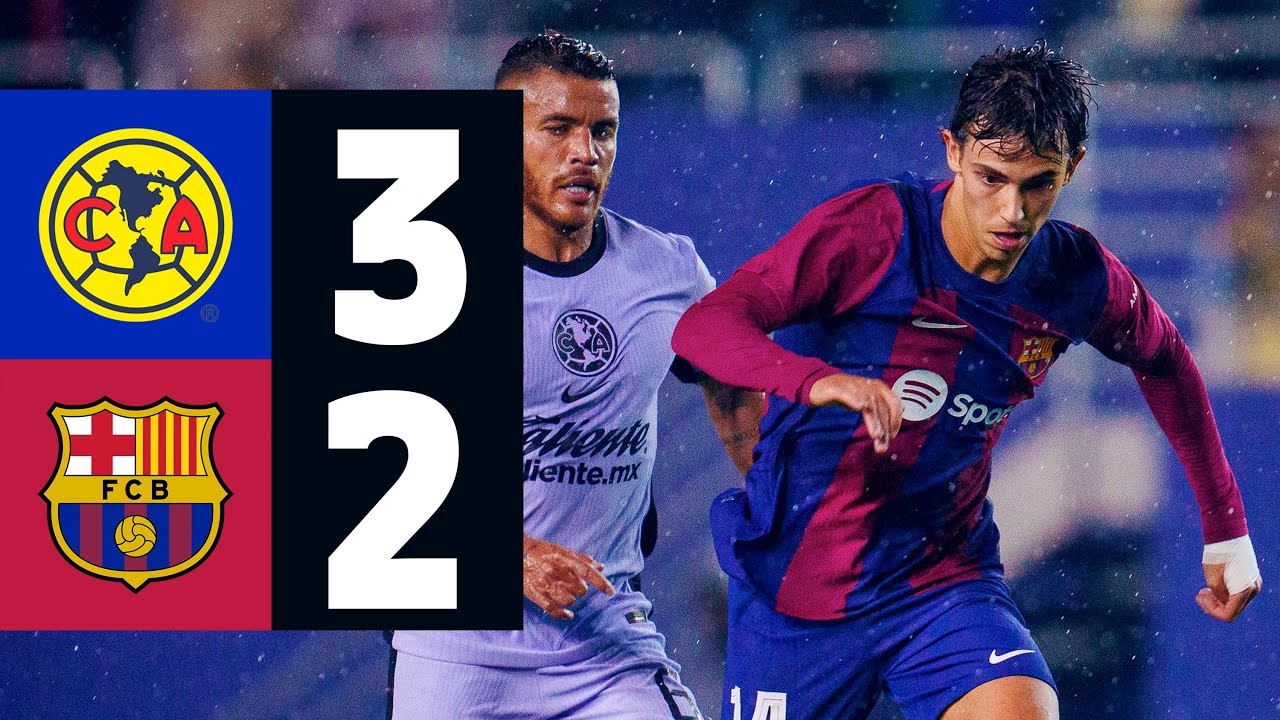 HIGHLIGHTS | CLUB AMERICA 3 vs 2 FC BARCELONA | DALLAS FRIENDLY