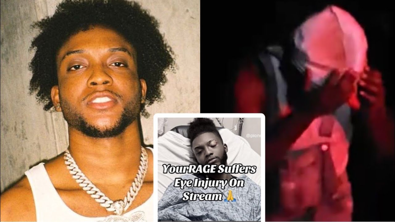 Twitch and Kick star Josh "YourRAGE" eye injury | injury update during wood chopping
