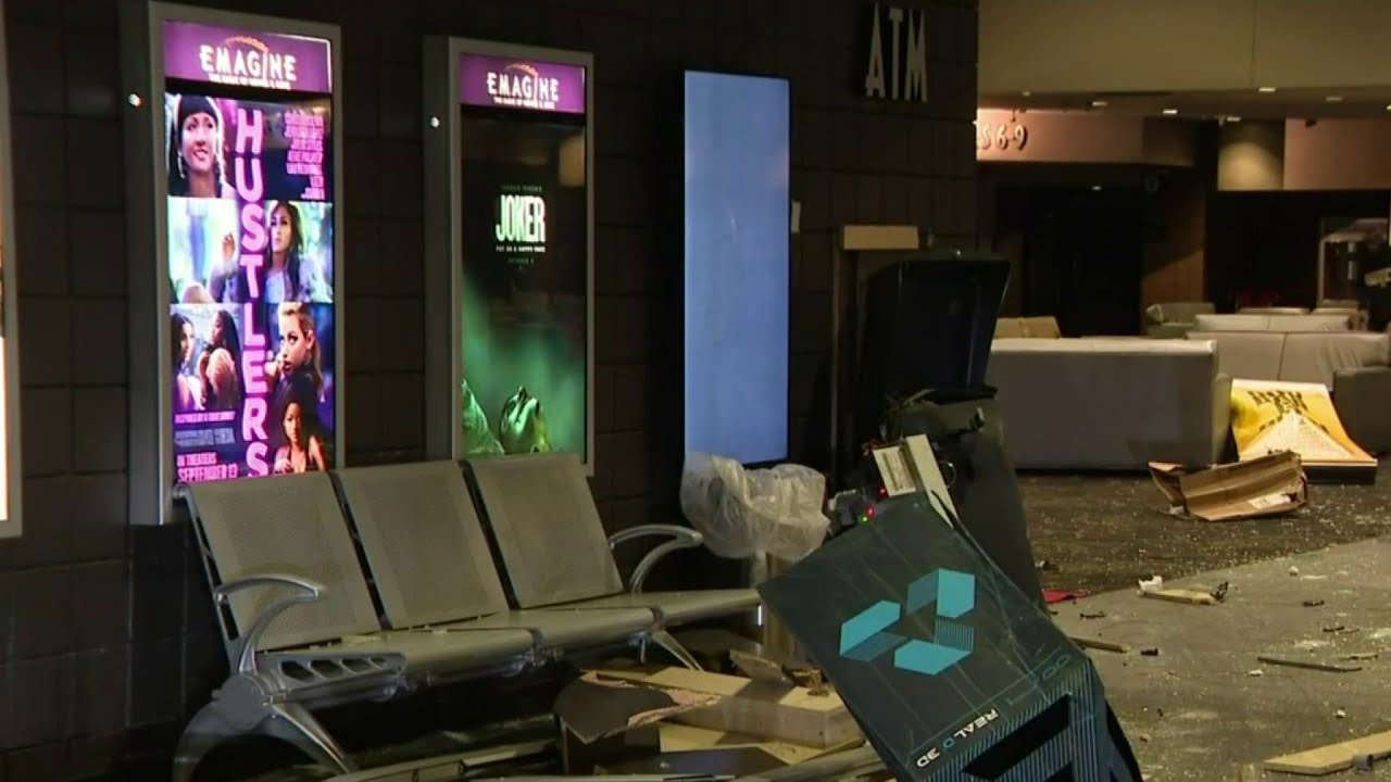 Stolen truck crashes through Canton Emagine Theater