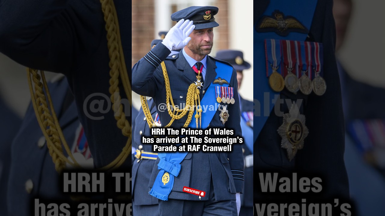 Prince of Wales has arrived at The Sovereign’s Parade at RAF Cranwell #princewilliam #princeofwales