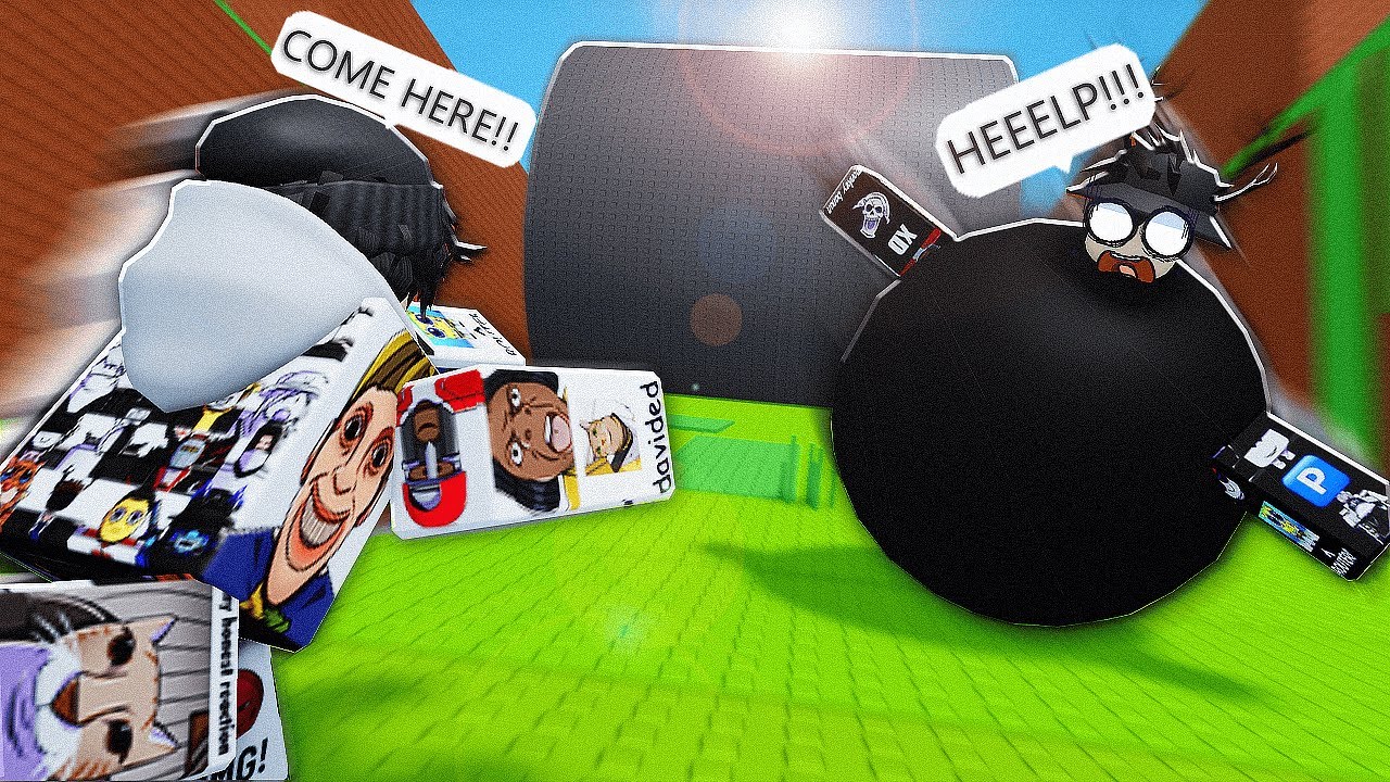 ROLL YOUR FAT FRIEND IN THIS ROBLOX GAME...
