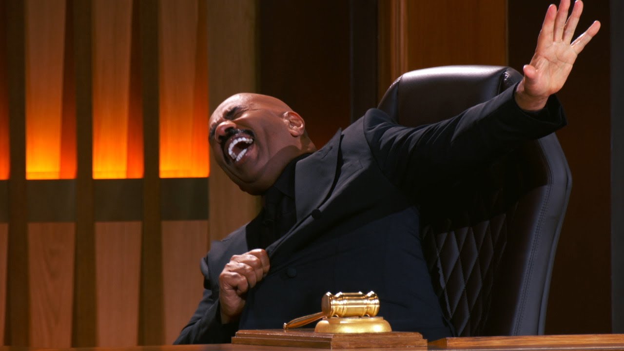 A Plaintiff Cracks Judge Steve Harvey Up - Judge Steve Harvey