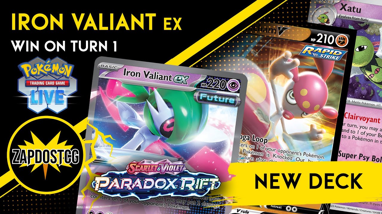 Iron Valiant ex Deck From Paradox Rift WINS ON TURN 1!? (Pokemon TCG)