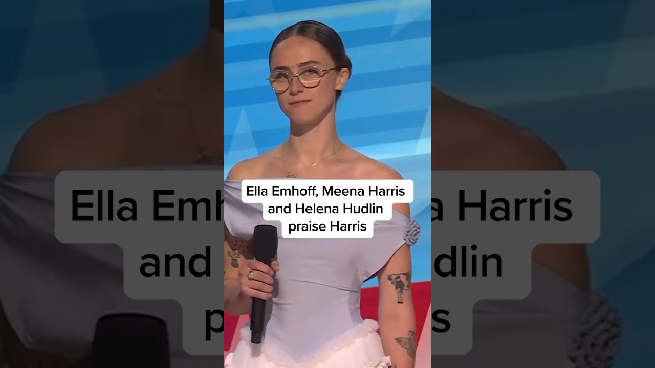 Ella Emhoff, Meena Harris and Helena Hudlin praise Harris