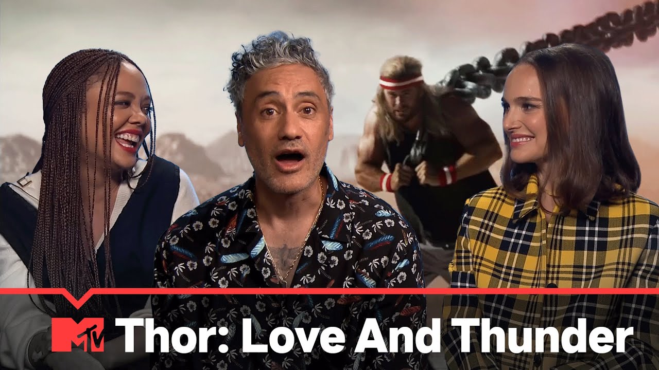 Thor: Love and Thunder cast on NAKED Chris Hemsworth, Russell Crowe's Zeus & more! | MTV Movies