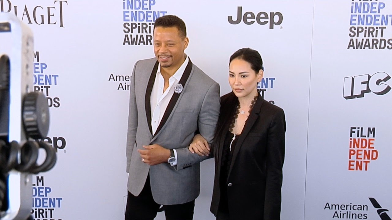 Terrence Howard and Miranda Pak 2017 Spirit Awards Arrivals