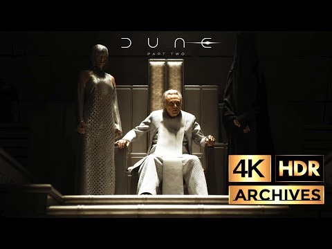 Dune Part 2  [ 4K - HDR ]  The Emperor Shaddam IV interrogates Baron Harkonnen (2024)