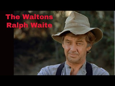 The Waltons - Ralph Waite - behind the scenes with Judy Norton