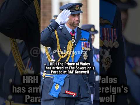 Prince of Wales has arrived at The Sovereign’s Parade at RAF Cranwell #princewilliam #princeofwales