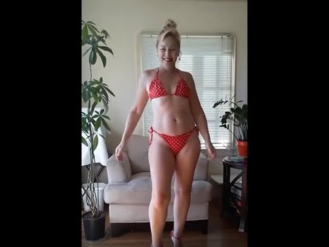 Sexy mature MILF GRANDMOTHER bikini try-on haul
