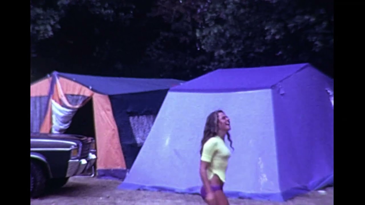 Pornichet, France. August. 1975 A Camping Holiday by the sea.