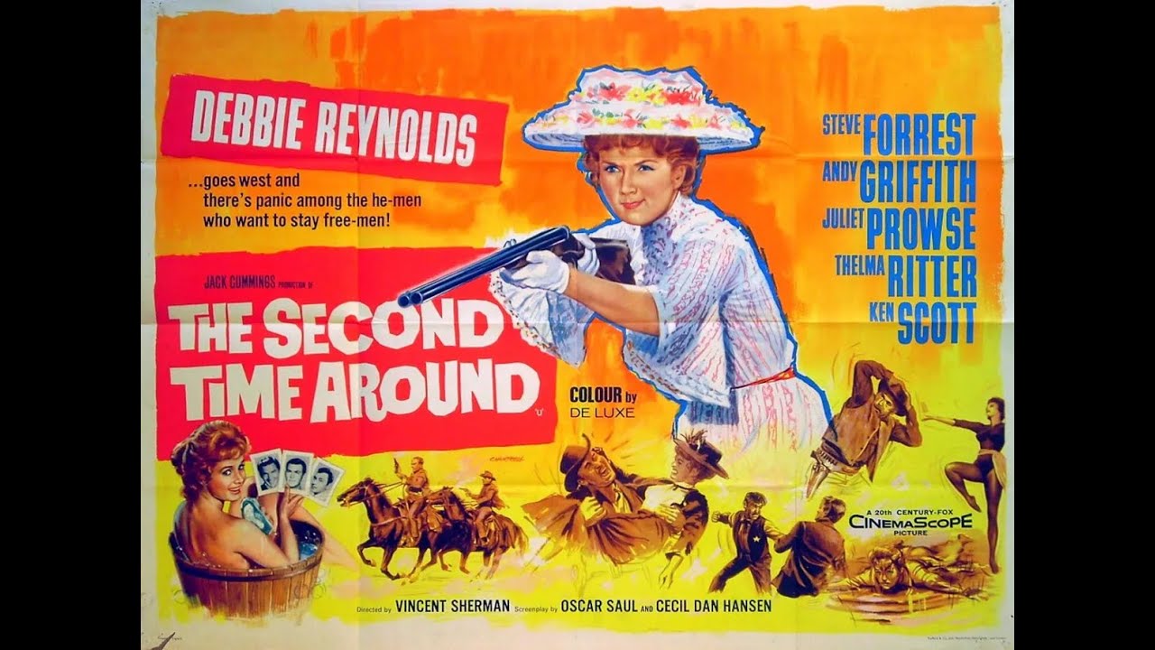 Debbie Reynolds & Andy Griffith in "The Second Time Around" (1961)