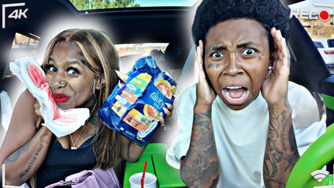 USING PADS TO WIPE My MOUTH Prank On GIRLFRIEND 😱
