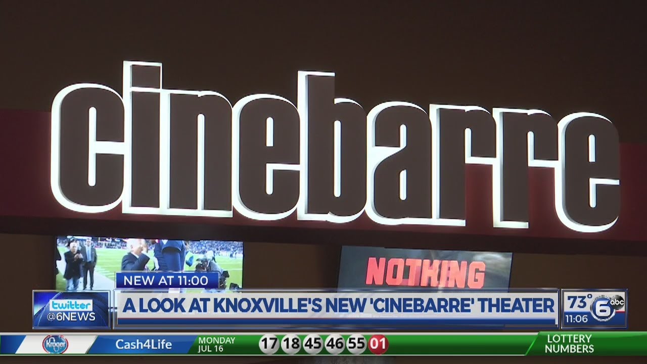 A look at Knoxville's new Cinebarre theater