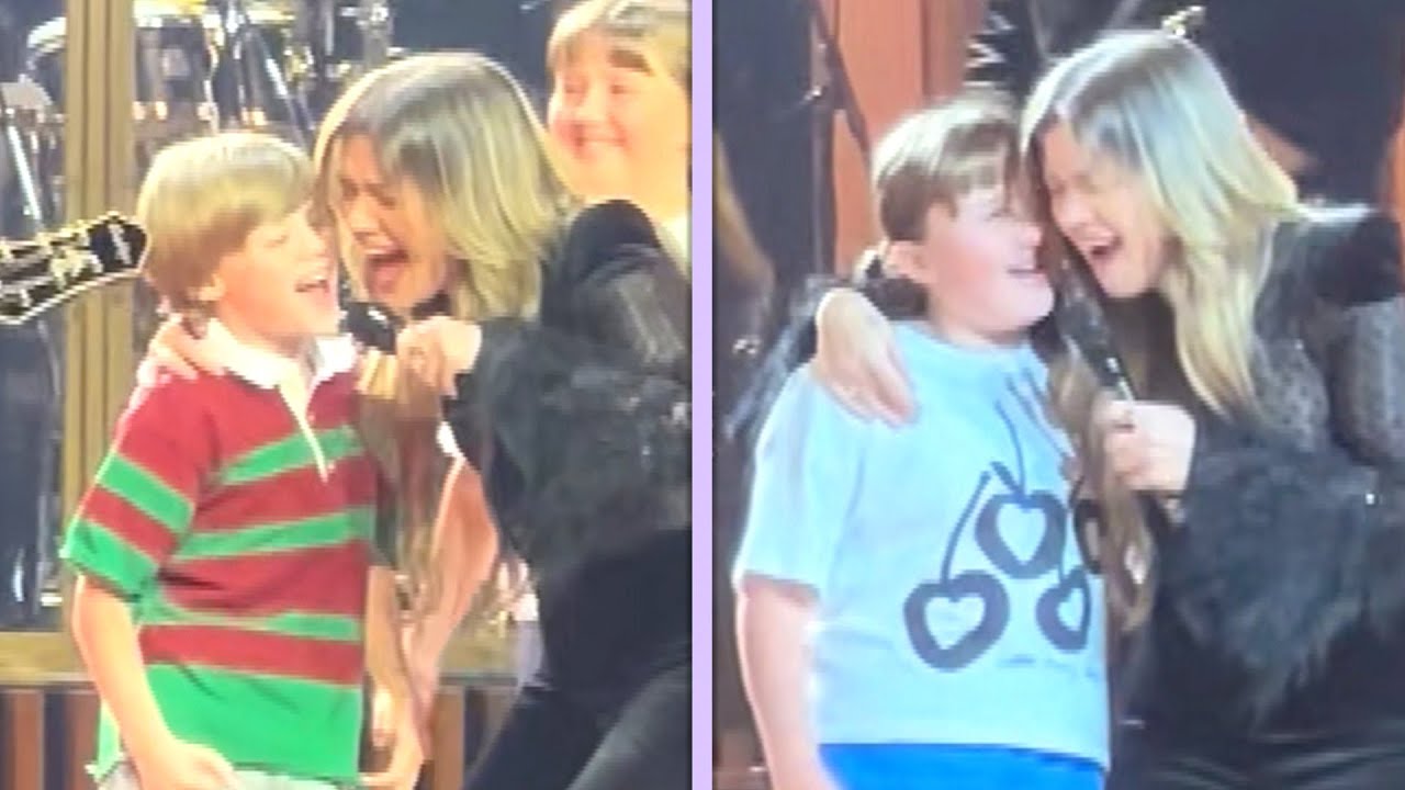 Watch Kelly Clarkson's Kids CRASH Her Vegas Concert!