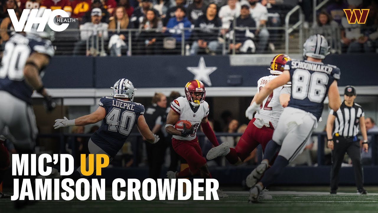 Jamison Crowder Mic'd Up for Week 18 vs. the Cowboys | Washington Commanders | NFL
