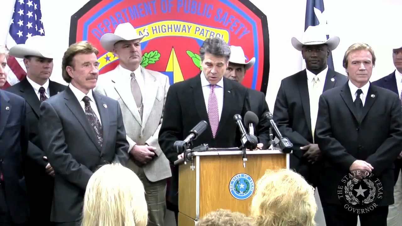 Chuck Norris and Aaron Norris - Honorary Texas Rangers - 2010 #1