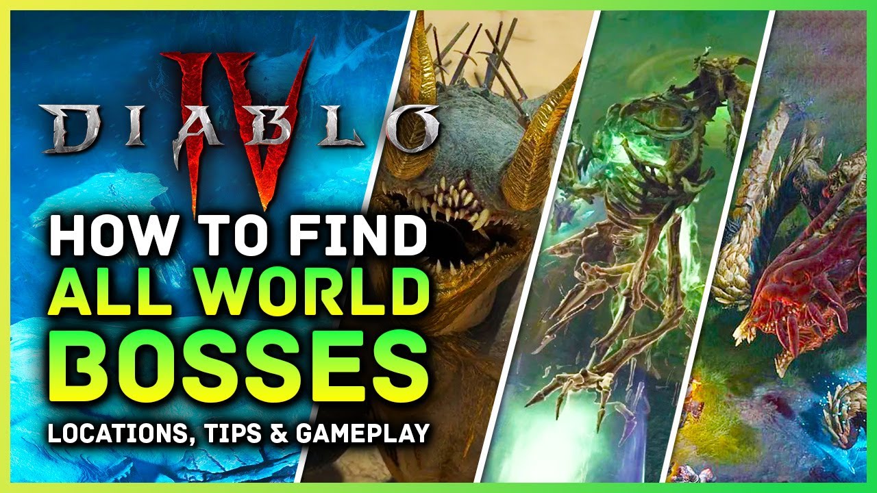 Diablo 4 How To Find All World Bosses, All Locations, Tips, Timer Info & Gameplay