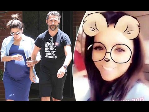 Pregnant Eva Longoria takes Beverly Hills stroll with husband Jose